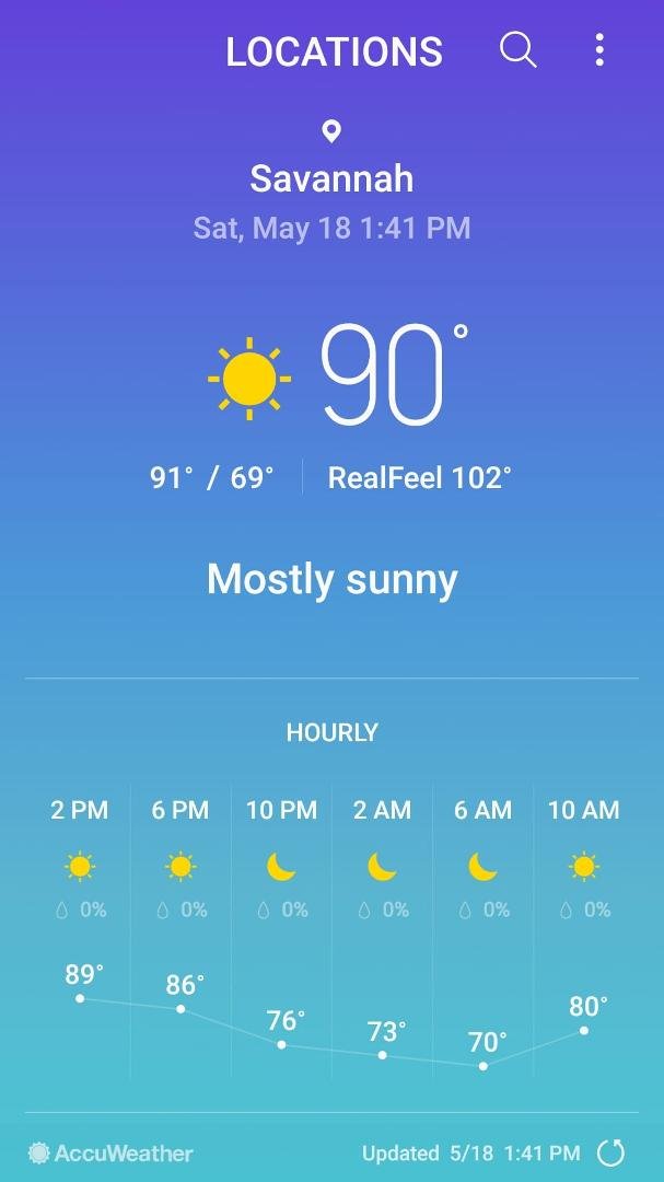 Feels like 102?!
Time to go home.