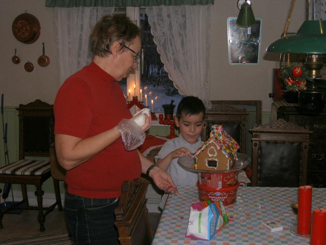 Ginger Bread House under construction!