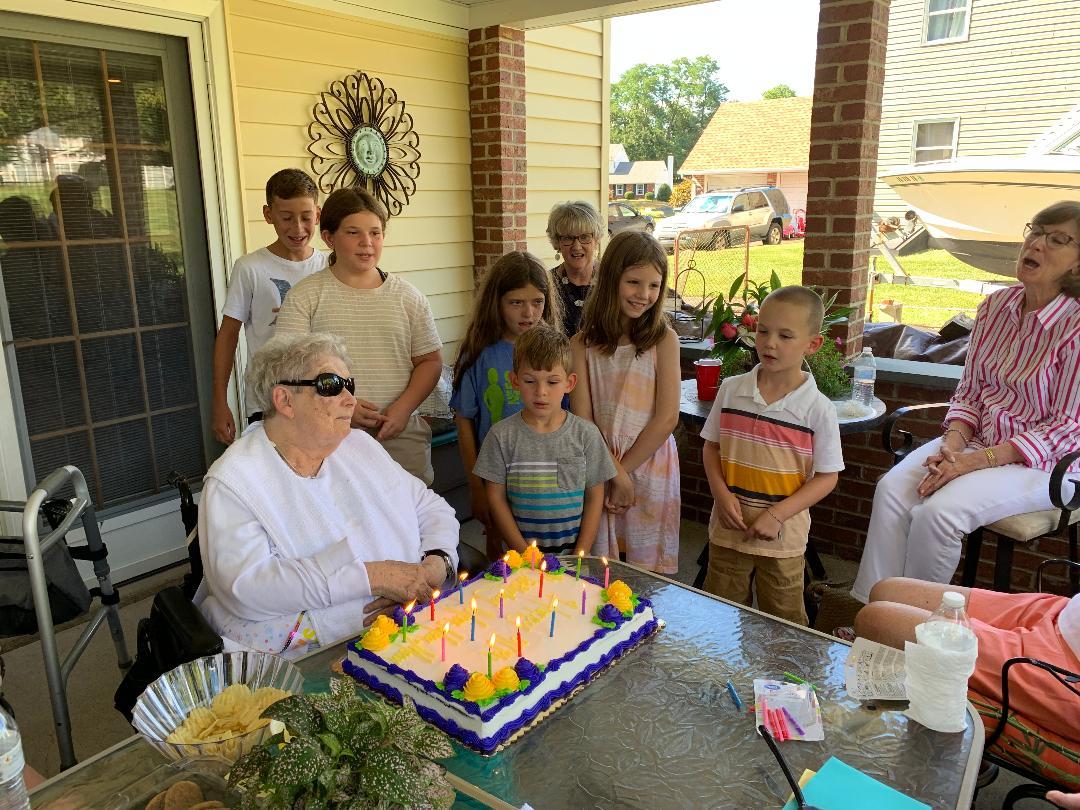 Happy Heavenly Birthday Mom! It is hard to believe that one year ago today we were all together celebrating your 90th birthday with you. Less than 4 months later, you were gone. Thank you for all of the wonderful things
