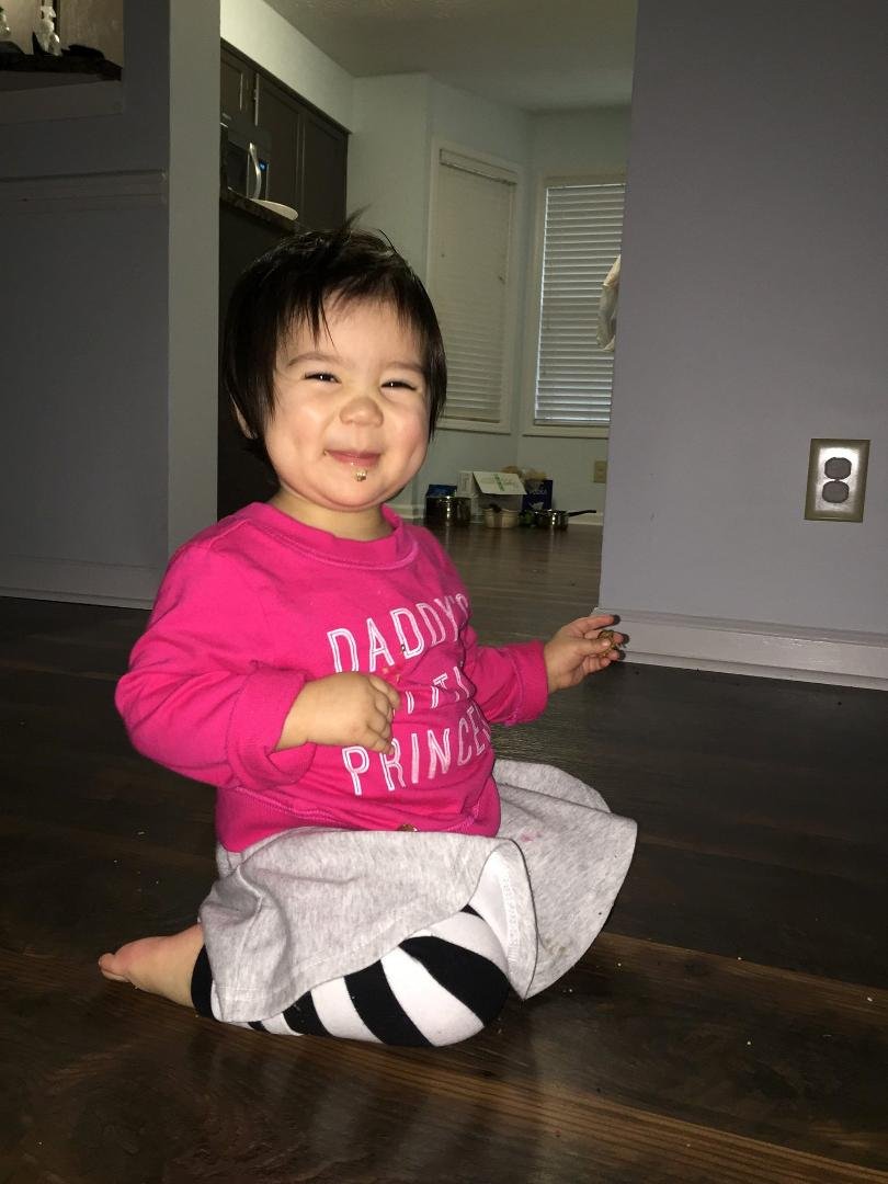 My granddaughter at 16 months!