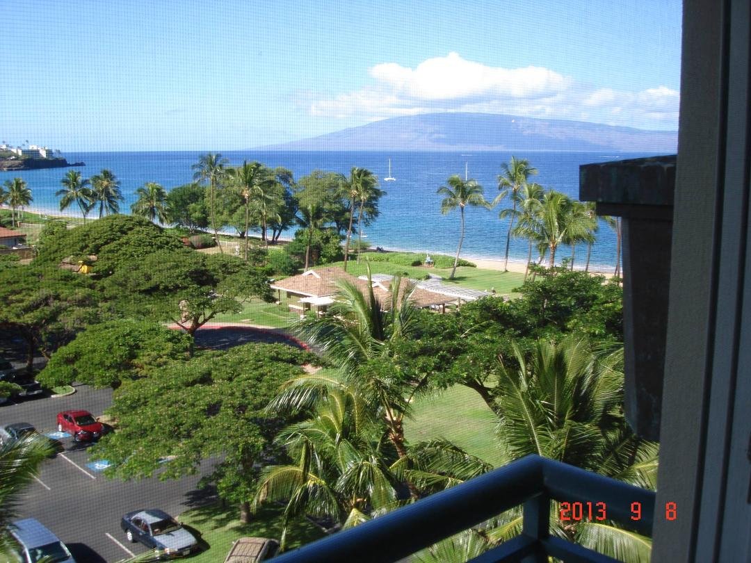 Maui even looks nice from a small hotel room