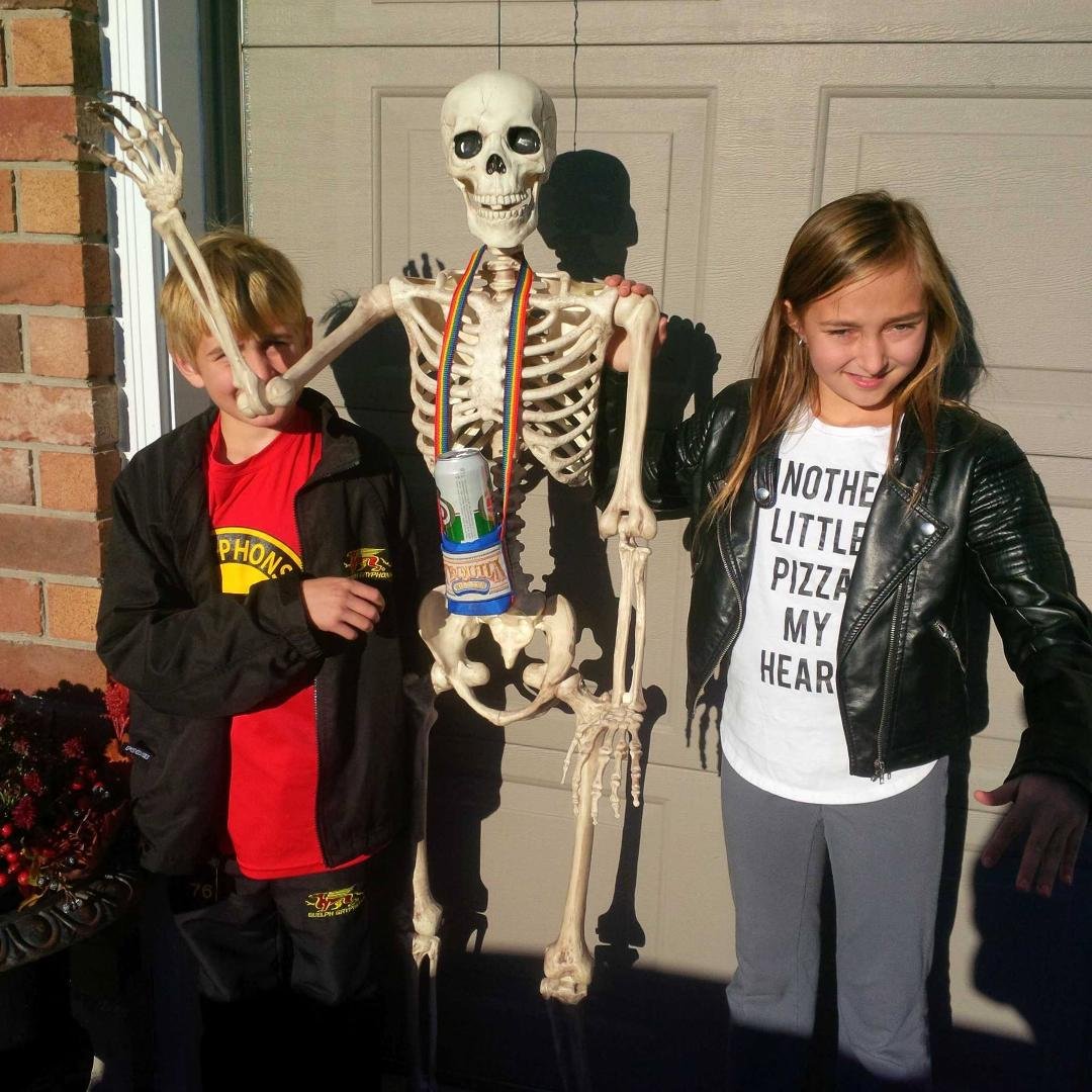Bob and the kids can't wait for Halloween