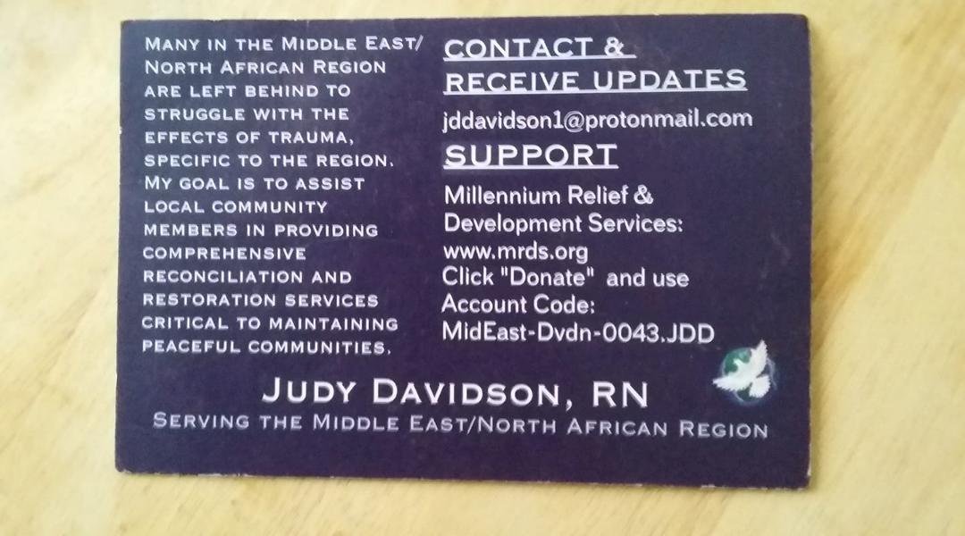 I know we all get flooded with requests for donations, but my sister is going to Jordan in Sept. and can use some help.