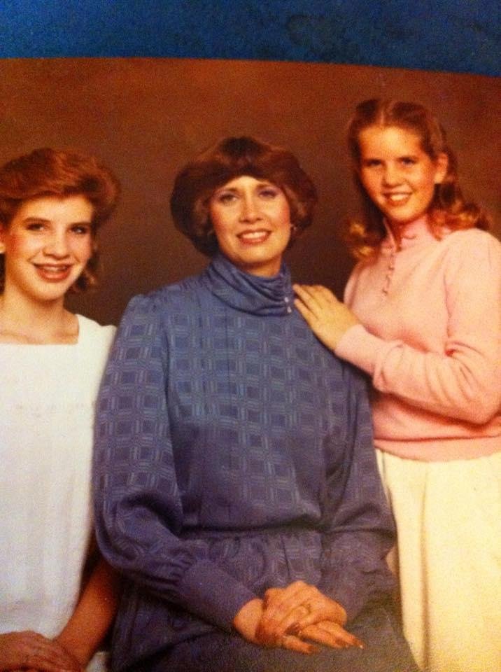 Throw back to the 80's in Corona, CA. The girls are going to kill me!