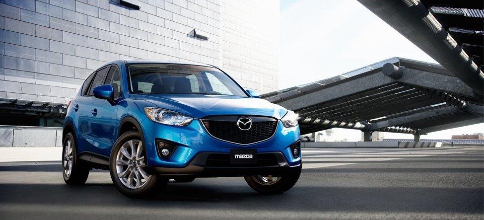 The NEW Mazda CX-5 has arrived. The new Crossover compact SUV that is all SkyActiv from the ground up. FWD or AWD this gets over 30mpg. We have been waiting for this to come in. We got 3 yesterday and now we have 2. Be one