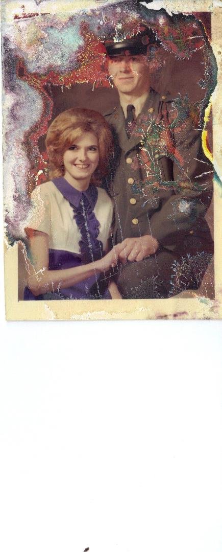 1971 Engagement picture--leaving for deployment.