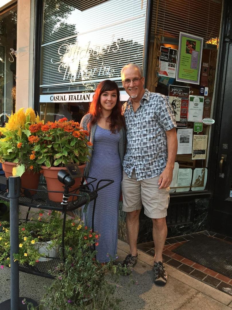 Birthday dinner with my lovely daughter Bree