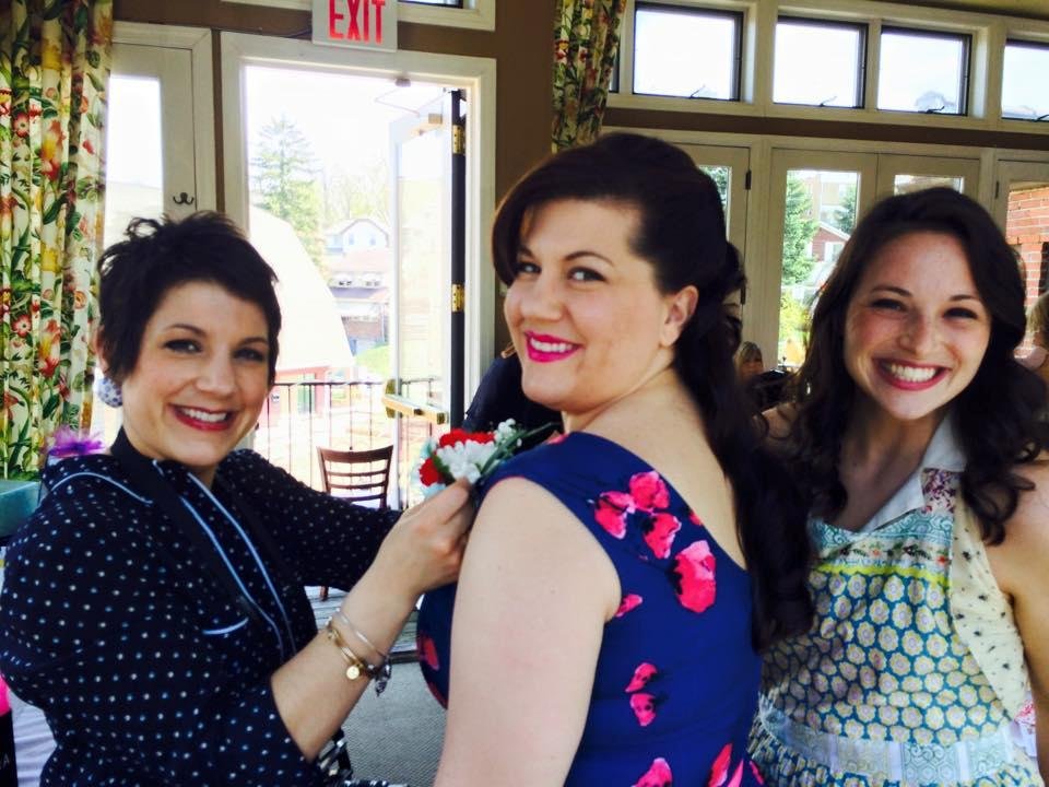Denielle's Bridal Shower with my three girls.. Darah, Deni and Lucia !