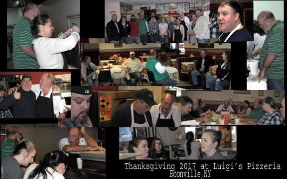here's the photos from Luigi's Thanksgiving Dinner Day!