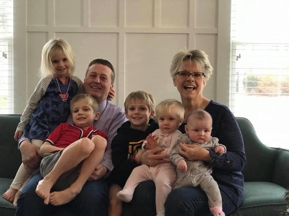 Christmas celebrations with the grand kids.