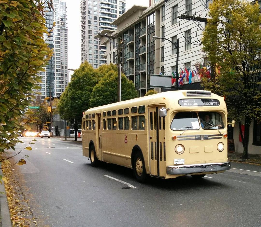 Took this Transit Museum bus from Marine & Fraser to Robson & Richards. Great way to travel.