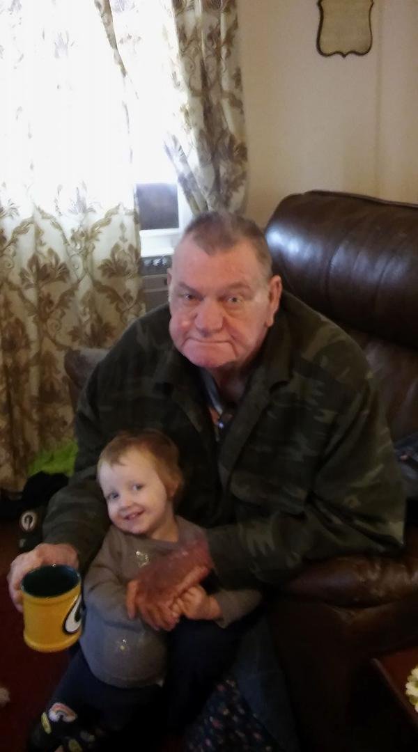 Look at that smile! When her papa Donald Moss is here she's his girl but when he's not she's Grandpa's girl! Madi we love you