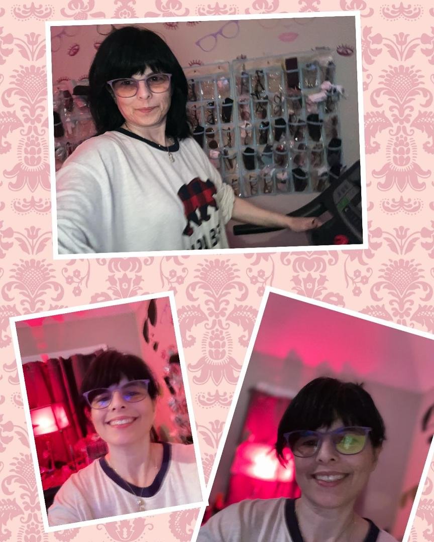 #doing my #treadmill kicking it with my #calvinklein #todayseyewearbydebbiedoo