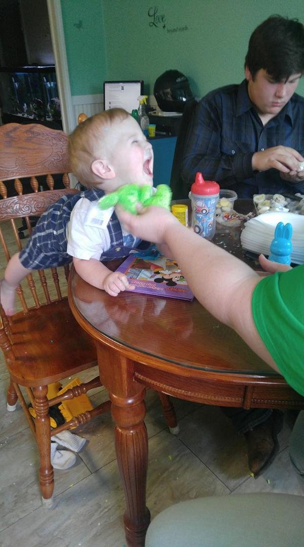 Easter Sunday with the kids and grandbaby