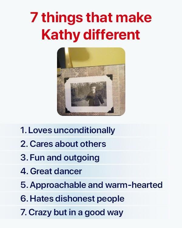 What 7 things make you different? #omg