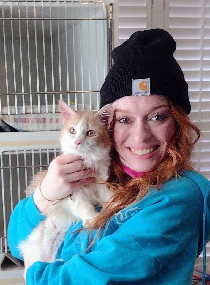 Stevie found her Momma. Adopted today from LAPP.