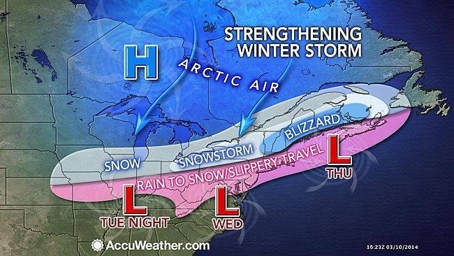 Forecast for my friends in the midwest and east coast - Winter is not over YET for you according to this forecast