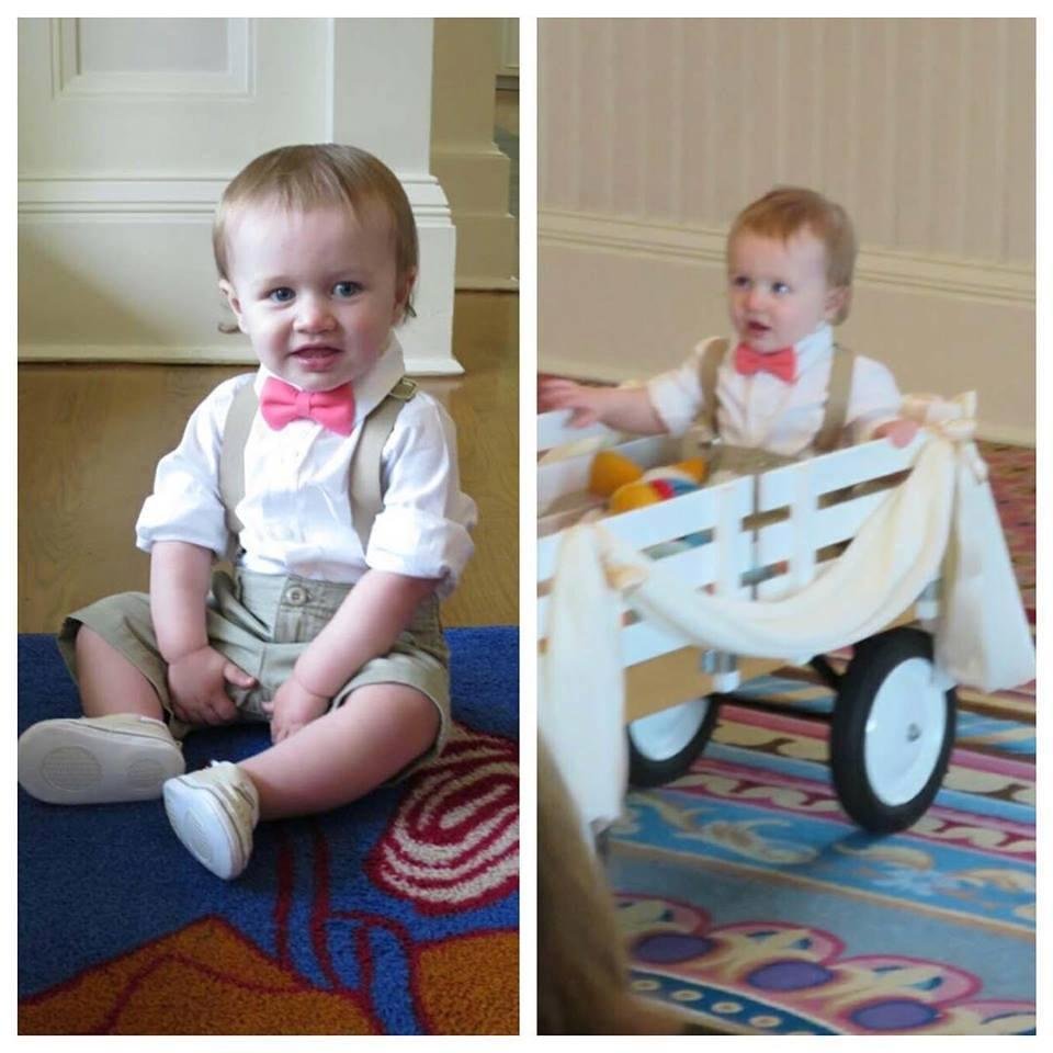 our little sawyer as the ring bearer what a little angel miss them all can't wait till friday to see them!!!!