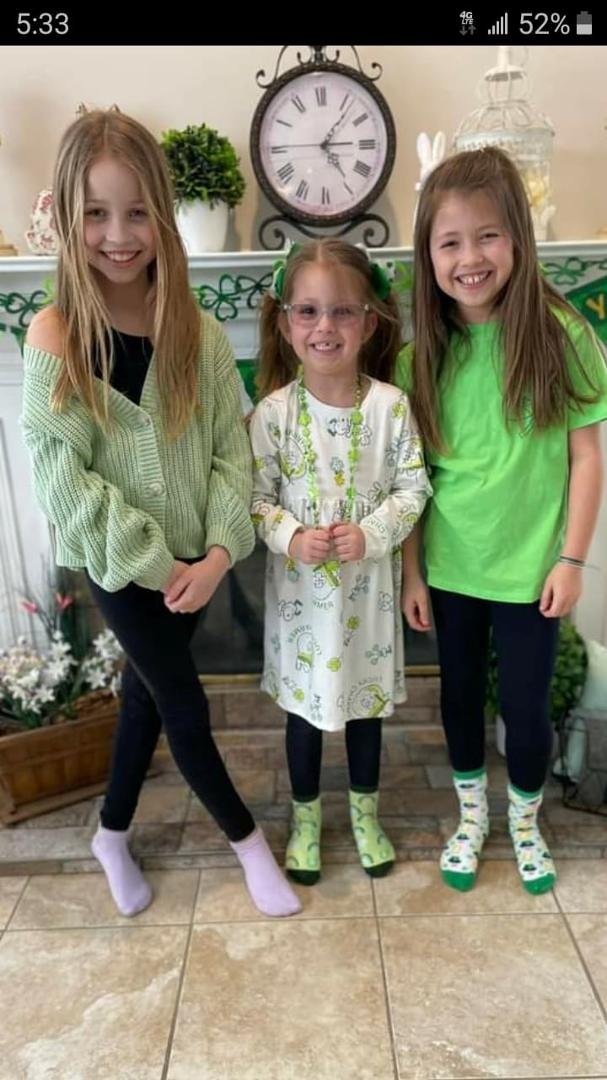 Happy st. Patrick's day baby dolls. 🍀❤🍀❤🍀❤