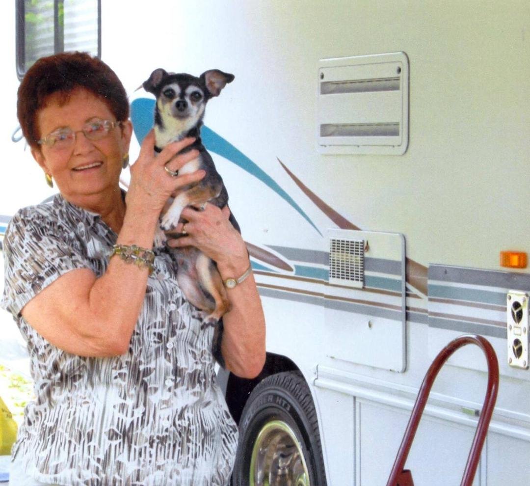Barb and Inky.  One of his last photos.