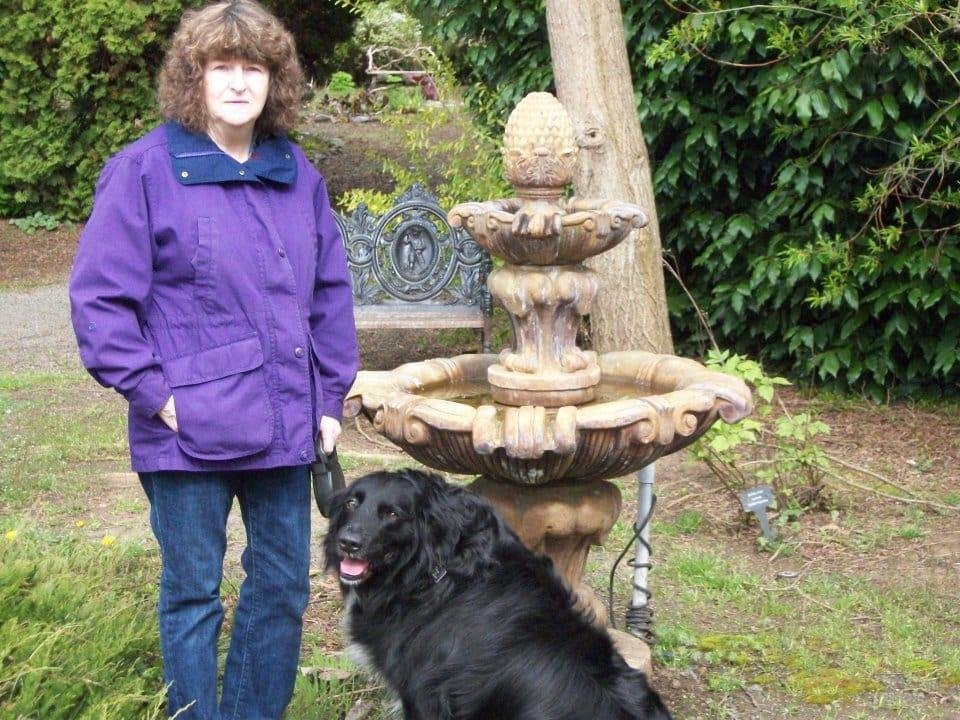 Ebony and I at the Village Green. I miss him everyday. Such a good boy!