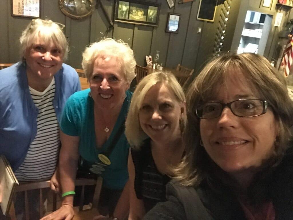 Final planning meeting for our 40th reunion, missing Teresa Rissmeyer and Herb RobbinsHerb. Great meal, talk, reminiscing and shopping!
Can't wait to see everyone October 12-14!