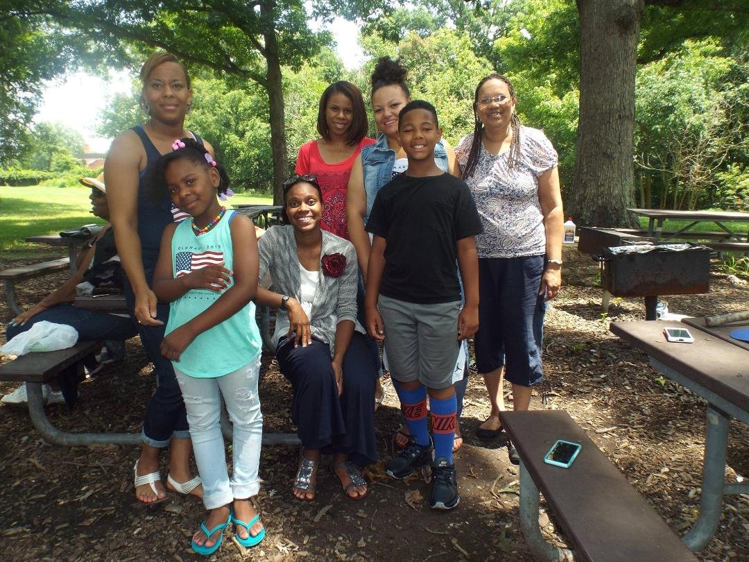 Mini family Reunion 4th of July Cookout. 2015 Candice, Chelsea, Amanda Martel, Meghan, and Melanie. Marlene.