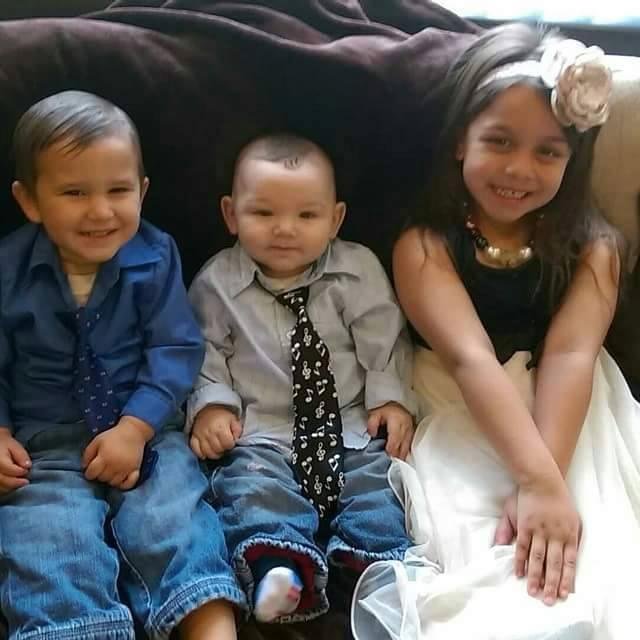 My newest grandson Harrison Dupont. The guy with the tie. So cute.