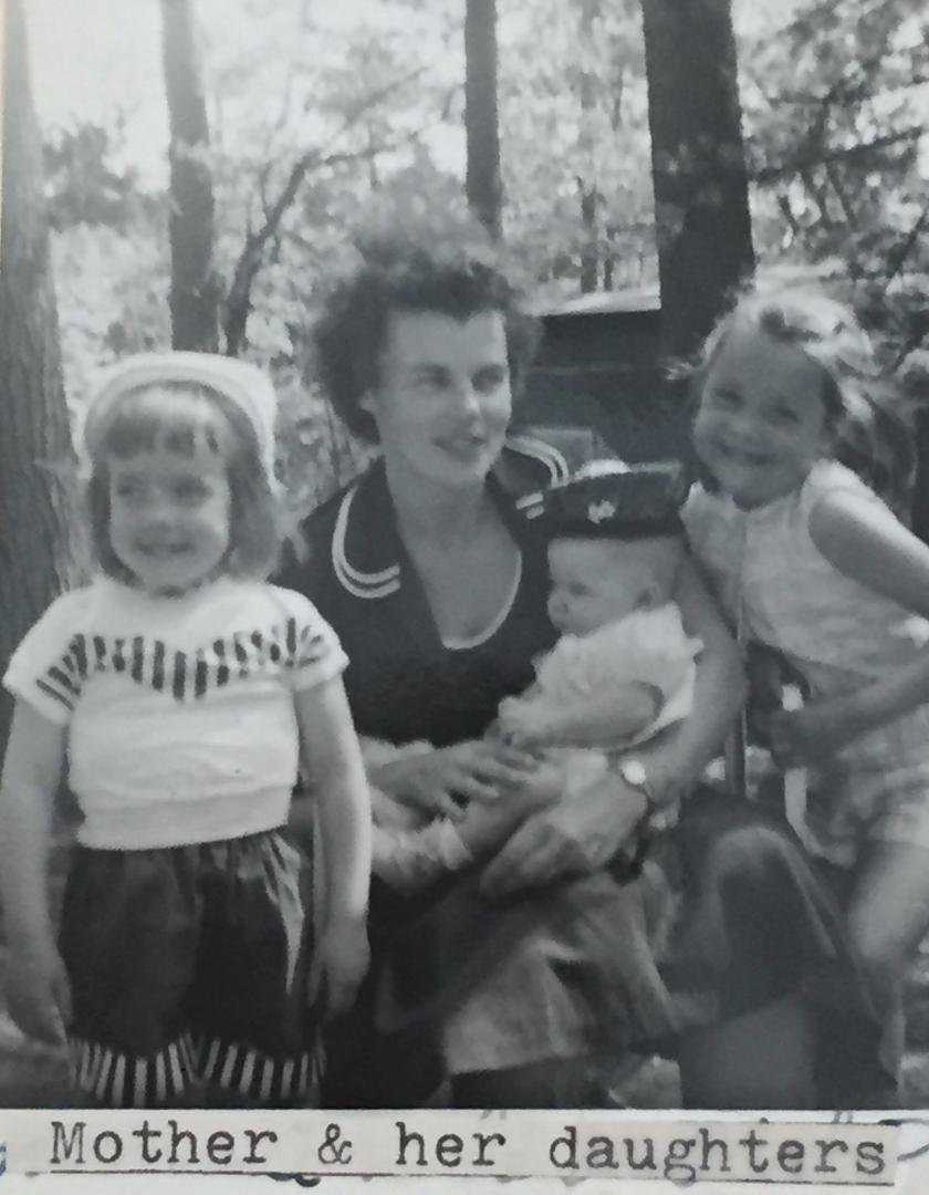 Roberta, our mother, Adelaide, with her three daughters.