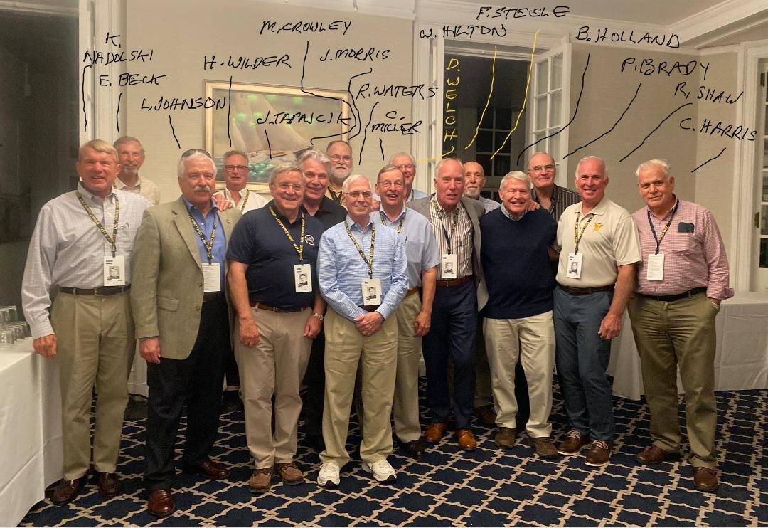 30th Co., USNA Class of 1971, after dinner at the Naval Academy Club in Annapolis, MD  plus a pic with their woderful ladies