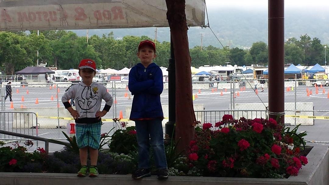 Here with two of my boys for a fun filled day at the car show.