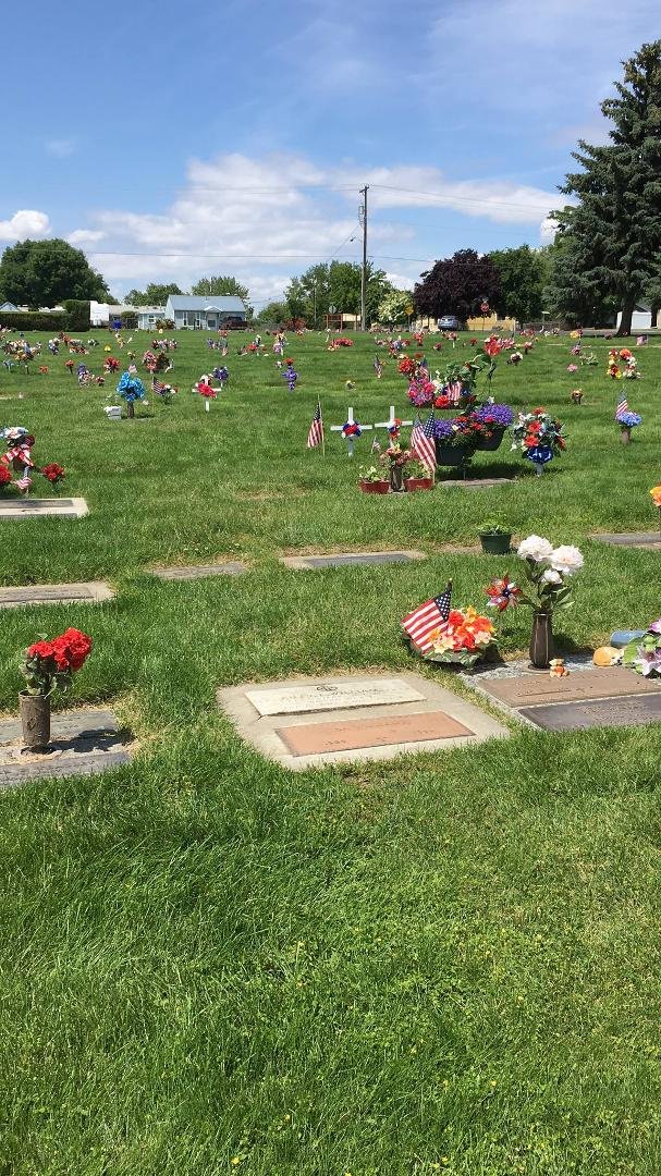 The cemetery is transformed and ablaze with a rainbow of color😎