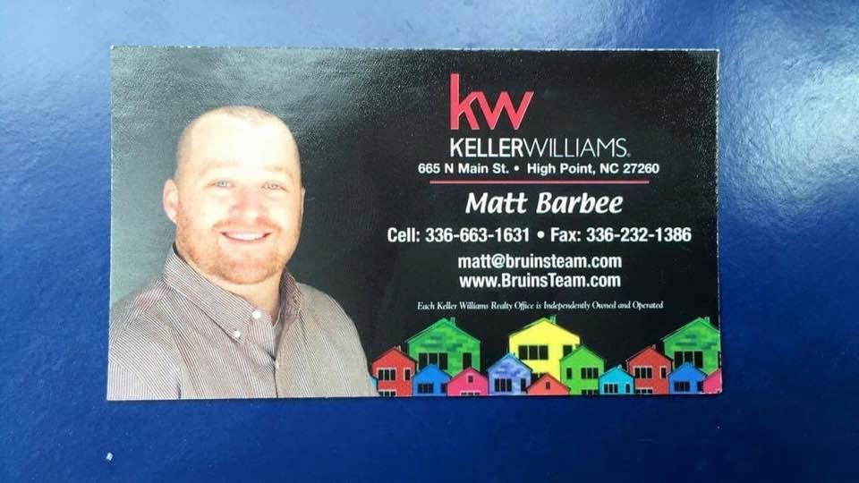 If anyone is looking to buy, rent, invest or sell, please contact Matt Barbee.