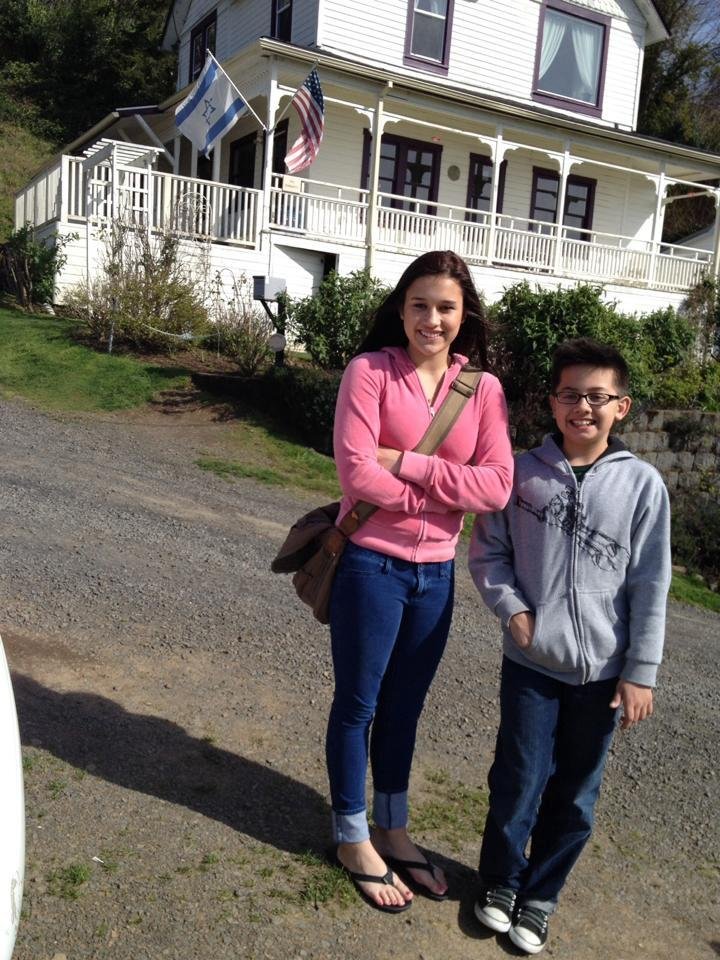 Grandkiddos at the Goonie House.