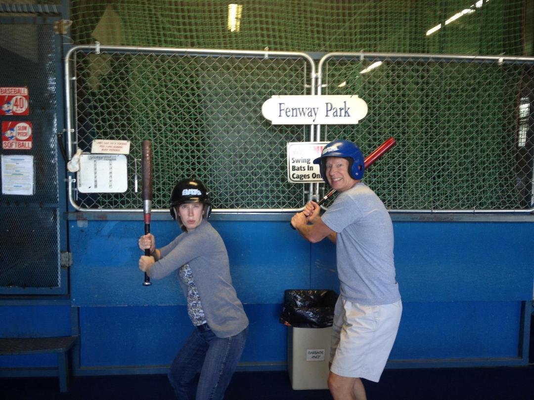 More weekend fun with Amanda & Ben at the batting cages.