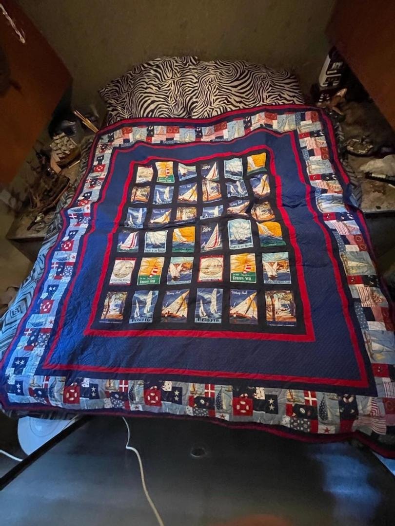 My new quilt. Thank you Diane I love you
