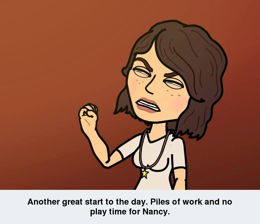 Jerry Soehl, Pat said I'm turning into the cartoon Nancy. Yikes