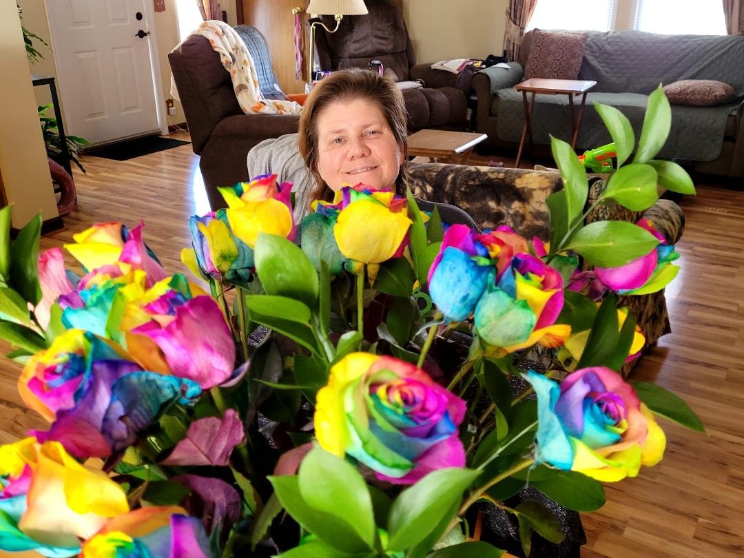 Thank you Jack for the Valentine's roses. Delivered by UPS of course.