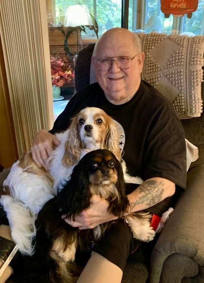 Daddy and his girls! ❤️🐾❤️🐾