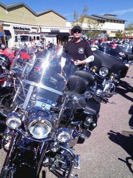 Staging area for the precession to the Fallen Firefighter Memorial in Colorado Springs
