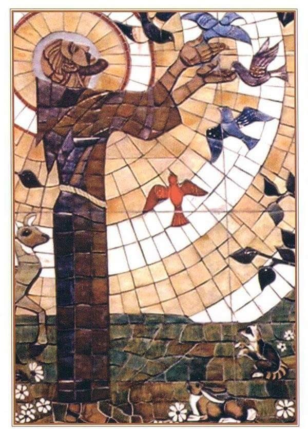 Beautiful stained glass of Saint Francis!
