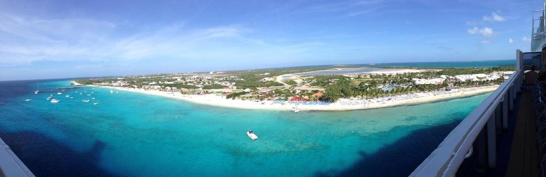 Panorama of Grand Turk from the ship.