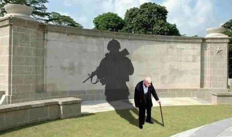 I thought I would post this on Veterans Day. This is one of my favorite pictures. It tells volumes about veterans.