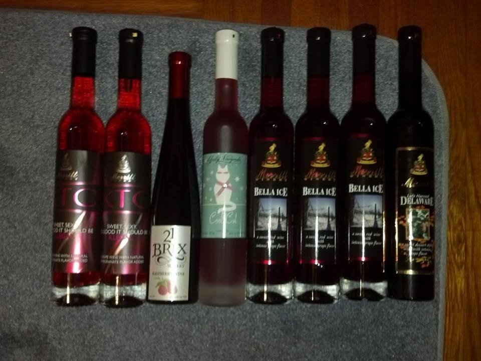 Can't wait to taste these ice wines! NOT all at once! LOL