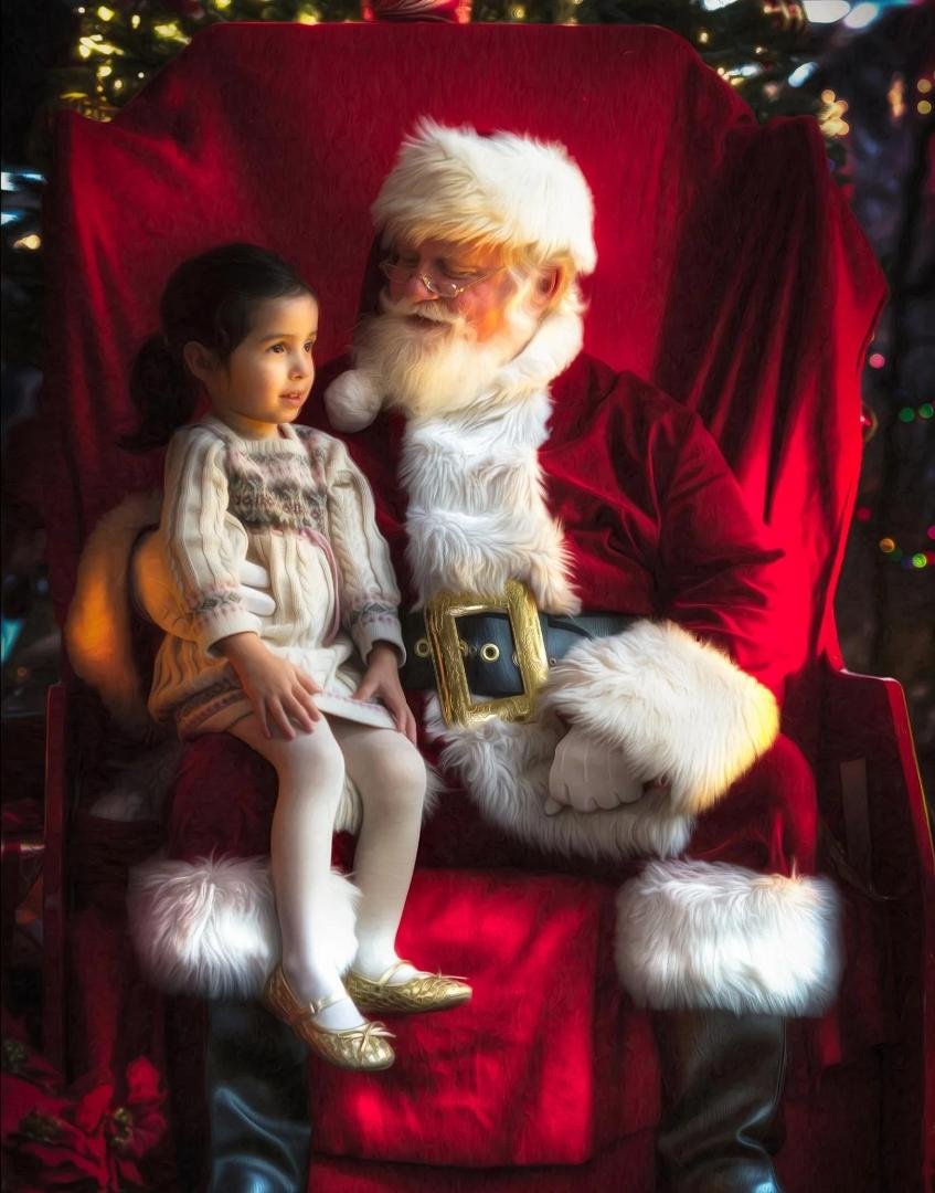 RC Conception shows us why he is the teacher & we are the students with this incredible Santa picture & hid daughter Sabine. Take at the Oldsmar, FL flea market