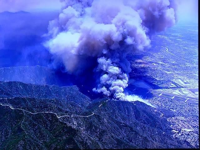 Two big fires in Southern calif