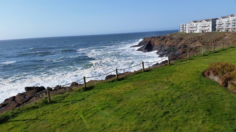 Beautiful day at Depoe Bay, OR.
