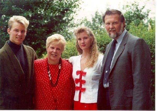 This is my favorite family photo, taken on our patio in Germany, 1991.  Deanna was home from college, and Bryan was a senior at Augsburg American High School