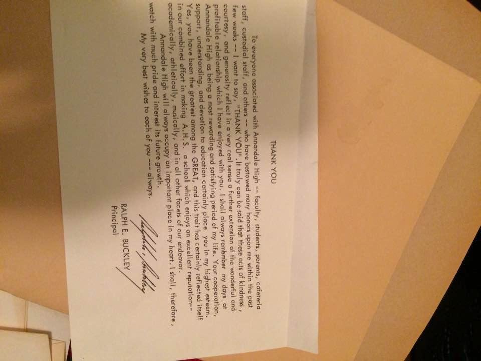 Mr Buckley letter