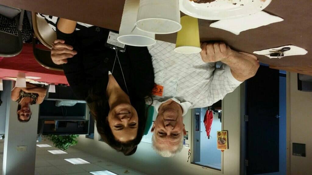 Lindsey & my Uncle at lunch in her State Ofc